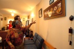 Cezaria Evora in her house, shows us the countless gold and platinum records and awards that she had won around the world. Among them the 2004 Grammy. Mindelo, Cape Verde
 © Maro Kouri