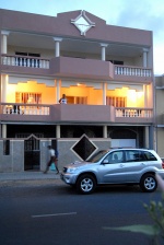 Cezaria Evora house & her daughter‘s car in Mindelo,Cape Verde © Maro Kouri