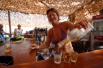 Sithonia, Halkidiki: Tequila shots early in the afternoon, at the beach bar of Cavo Kalamitsi © Maro Kouri
