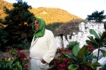 Greek Spas Kavala, Eleftheres, man with green towel on his head wears a bathrobe
 © Maro Kouri
