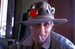New Zealand, Napier. Old man in a bar wears a strange hat made by himself.
 © Maro Kouri